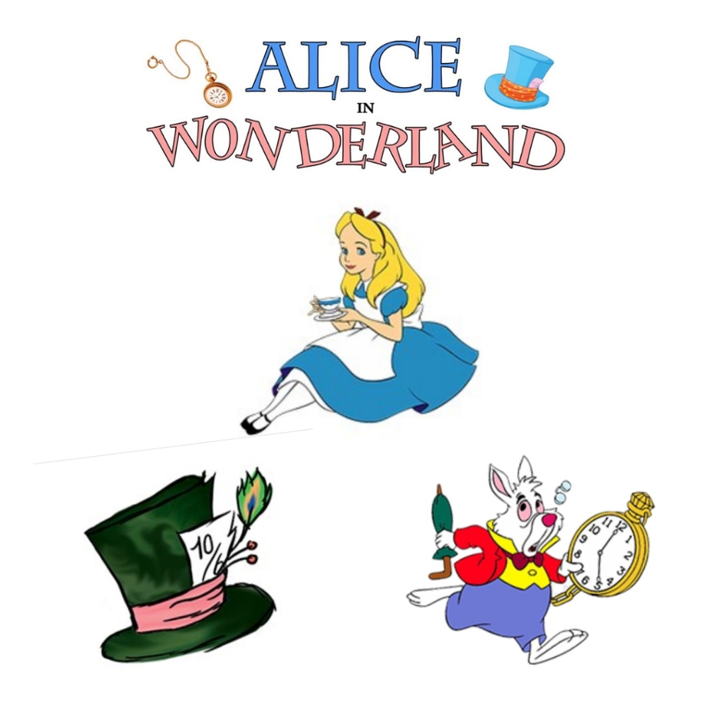 Alice in Wonderland Pin Set